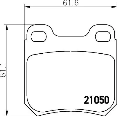 Bremsbelagsatz, Scheibenbremse HELLA PAGID 8DB 355 007-381 Bild Bremsbelagsatz, Scheibenbremse HELLA PAGID 8DB 355 007-381