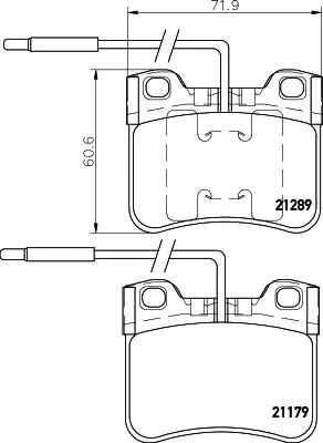 Bremsbelagsatz, Scheibenbremse Vorderachse HELLA PAGID 8DB 355 007-811 Bild Bremsbelagsatz, Scheibenbremse Vorderachse HELLA PAGID 8DB 355 007-811