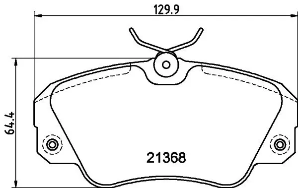 Bremsbelagsatz, Scheibenbremse Vorderachse HELLA PAGID 8DB 355 017-771