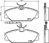 Bremsbelagsatz, Scheibenbremse HELLA PAGID 8DB 355 019-181 Bild Bremsbelagsatz, Scheibenbremse HELLA PAGID 8DB 355 019-181