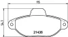 Bremsbelagsatz, Scheibenbremse Vorderachse HELLA PAGID 8DB 355 019-161 Bild Bremsbelagsatz, Scheibenbremse Vorderachse HELLA PAGID 8DB 355 019-161