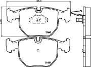 Bremsbelagsatz, Scheibenbremse HELLA PAGID 8DB 355 008-281