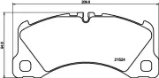 Bremsbelagsatz, Scheibenbremse Vorderachse HELLA PAGID 8DB 355 040-051