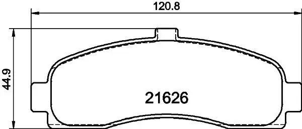 Bremsbelagsatz, Scheibenbremse HELLA PAGID 8DB 355 016-501