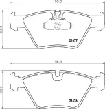 Bremsbelagsatz, Scheibenbremse Vorderachse HELLA PAGID 8DB 355 007-961