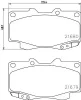 Bremsbelagsatz, Scheibenbremse HELLA PAGID 8DB 355 013-481 Bild Bremsbelagsatz, Scheibenbremse HELLA PAGID 8DB 355 013-481
