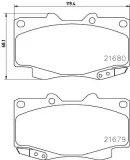 Bremsbelagsatz, Scheibenbremse HELLA PAGID 8DB 355 013-481