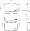 Bremsbelagsatz, Scheibenbremse Hinterachse HELLA PAGID 8DB 355 016-451 Bild Bremsbelagsatz, Scheibenbremse Hinterachse HELLA PAGID 8DB 355 016-451
