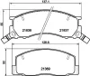 Bremsbelagsatz, Scheibenbremse Vorderachse HELLA PAGID 8DB 355 006-451 Bild Bremsbelagsatz, Scheibenbremse Vorderachse HELLA PAGID 8DB 355 006-451