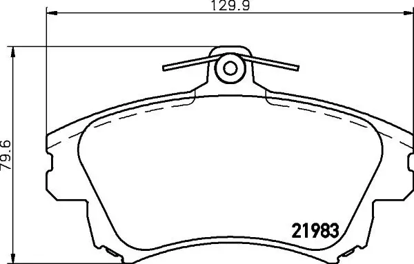 Bremsbelagsatz, Scheibenbremse HELLA PAGID 8DB 355 006-711