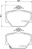 Bremsbelagsatz, Scheibenbremse Vorderachse HELLA PAGID 8DB 355 008-721