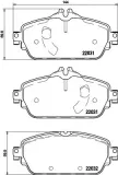 Bremsbelagsatz, Scheibenbremse HELLA PAGID 8DB 355 021-541