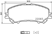 Bremsbelagsatz, Scheibenbremse HELLA PAGID 8DB 355 021-861