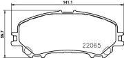 Bremsbelagsatz, Scheibenbremse HELLA PAGID 8DB 355 021-691