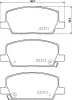 Bremsbelagsatz, Scheibenbremse Vorderachse HELLA PAGID 8DB 355 040-001