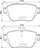 Bremsbelagsatz, Scheibenbremse Hinterachse HELLA PAGID 8DB 355 025-781