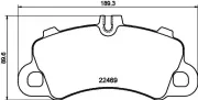 Bremsbelagsatz, Scheibenbremse Vorderachse HELLA PAGID 8DB 355 040-761