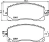Bremsbelagsatz, Scheibenbremse Vorderachse HELLA PAGID 8DB 355 039-161