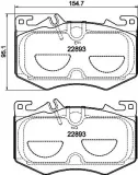 Bremsbelagsatz, Scheibenbremse HELLA PAGID 8DB 355 039-071