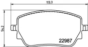 Bremsbelagsatz, Scheibenbremse HELLA PAGID 8DB 355 039-231