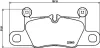 Bremsbelagsatz, Scheibenbremse Hinterachse HELLA PAGID 8DB 355 039-821
