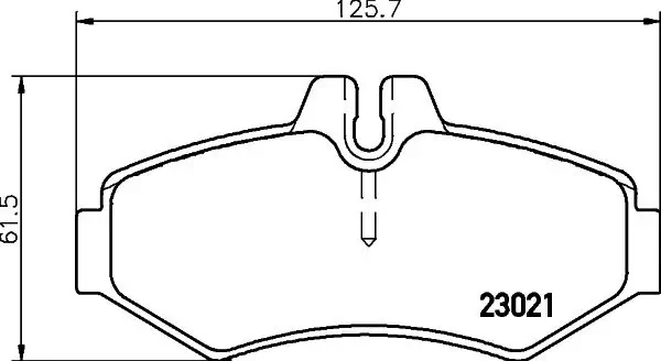 Bremsbelagsatz, Scheibenbremse Hinterachse HELLA PAGID 8DB 355 008-651