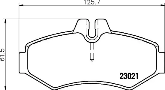 Bremsbelagsatz, Scheibenbremse Hinterachse HELLA PAGID 8DB 355 008-651 Bild Bremsbelagsatz, Scheibenbremse Hinterachse HELLA PAGID 8DB 355 008-651