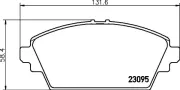 Bremsbelagsatz, Scheibenbremse Vorderachse HELLA PAGID 8DB 355 011-951