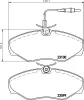 Bremsbelagsatz, Scheibenbremse Vorderachse HELLA PAGID 8DB 355 018-501 Bild Bremsbelagsatz, Scheibenbremse Vorderachse HELLA PAGID 8DB 355 018-501