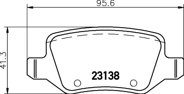 Bremsbelagsatz, Scheibenbremse Hinterachse HELLA PAGID 8DB 355 018-531