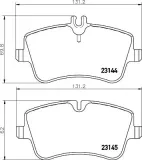 Bremsbelagsatz, Scheibenbremse HELLA PAGID 8DB 355 018-331