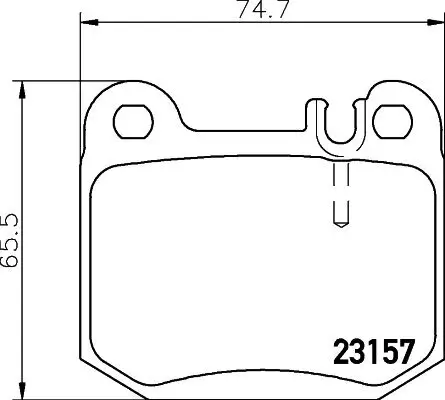 Bremsbelagsatz, Scheibenbremse HELLA PAGID 8DB 355 008-831