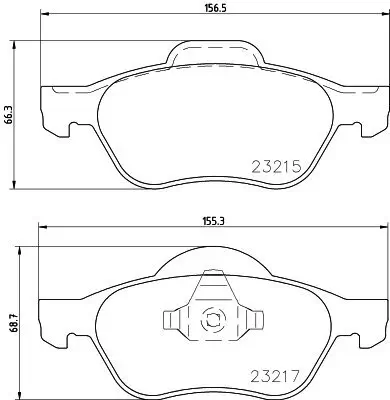 Bremsbelagsatz, Scheibenbremse Vorderachse HELLA PAGID 8DB 355 009-091