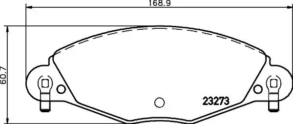 Bremsbelagsatz, Scheibenbremse HELLA PAGID 8DB 355 019-421 Bild Bremsbelagsatz, Scheibenbremse HELLA PAGID 8DB 355 019-421