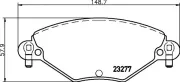 Bremsbelagsatz, Scheibenbremse HELLA PAGID 8DB 355 019-411