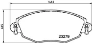 Bremsbelagsatz, Scheibenbremse HELLA PAGID 8DB 355 009-071