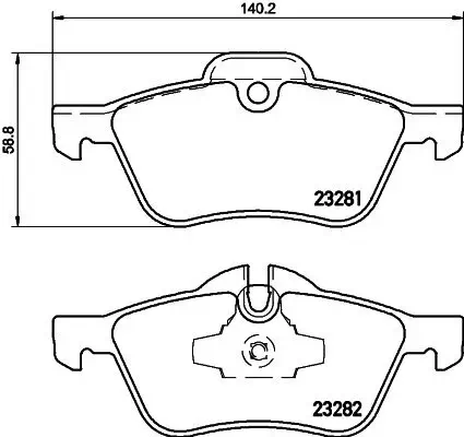 Bremsbelagsatz, Scheibenbremse Vorderachse HELLA PAGID 8DB 355 009-171