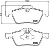 Bremsbelagsatz, Scheibenbremse Vorderachse HELLA PAGID 8DB 355 009-171 Bild Bremsbelagsatz, Scheibenbremse Vorderachse HELLA PAGID 8DB 355 009-171