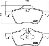 Bremsbelagsatz, Scheibenbremse Vorderachse HELLA PAGID 8DB 355 009-171