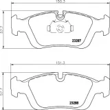 Bremsbelagsatz, Scheibenbremse Vorderachse HELLA PAGID 8DB 355 008-741