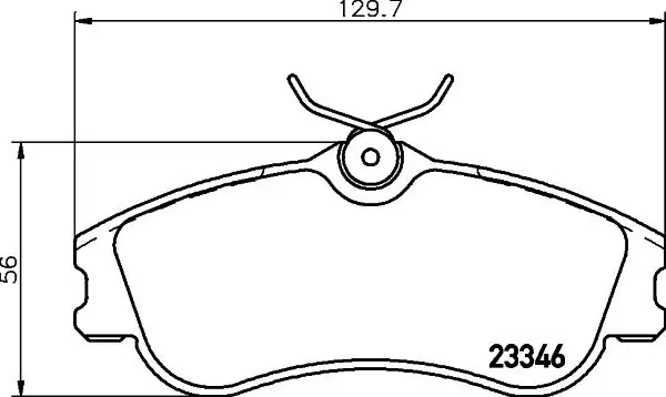 Bremsbelagsatz, Scheibenbremse HELLA PAGID 8DB 355 018-541