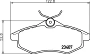 Bremsbelagsatz, Scheibenbremse HELLA PAGID 8DB 355 010-161