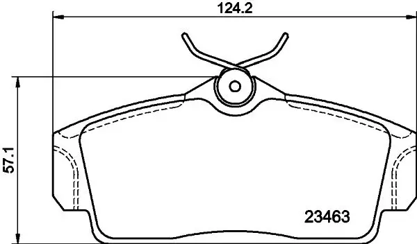 Bremsbelagsatz, Scheibenbremse Vorderachse HELLA PAGID 8DB 355 018-441