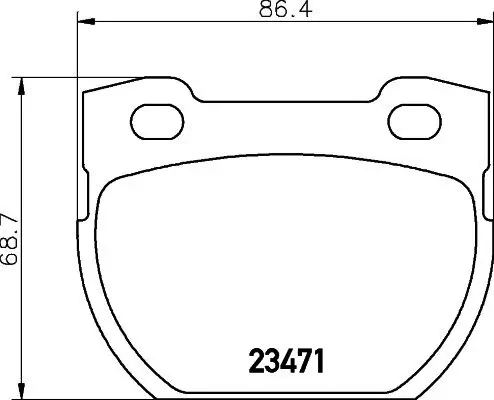 Bremsbelagsatz, Scheibenbremse Hinterachse HELLA PAGID 8DB 355 019-231