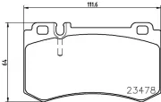 Bremsbelagsatz, Scheibenbremse HELLA PAGID 8DB 355 014-941