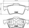 Bremsbelagsatz, Scheibenbremse Hinterachse HELLA PAGID 8DB 355 009-121