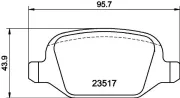 Bremsbelagsatz, Scheibenbremse HELLA PAGID 8DB 355 009-361