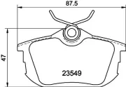 Bremsbelagsatz, Scheibenbremse HELLA PAGID 8DB 355 018-271