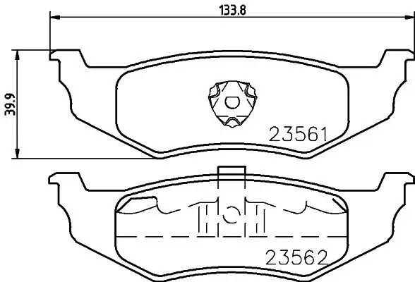 Bremsbelagsatz, Scheibenbremse HELLA PAGID 8DB 355 018-661