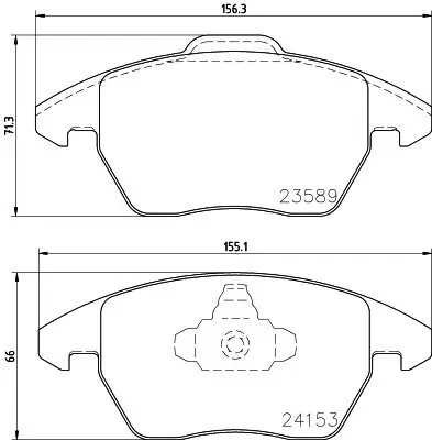 Bremsbelagsatz, Scheibenbremse HELLA PAGID 8DB 355 011-811